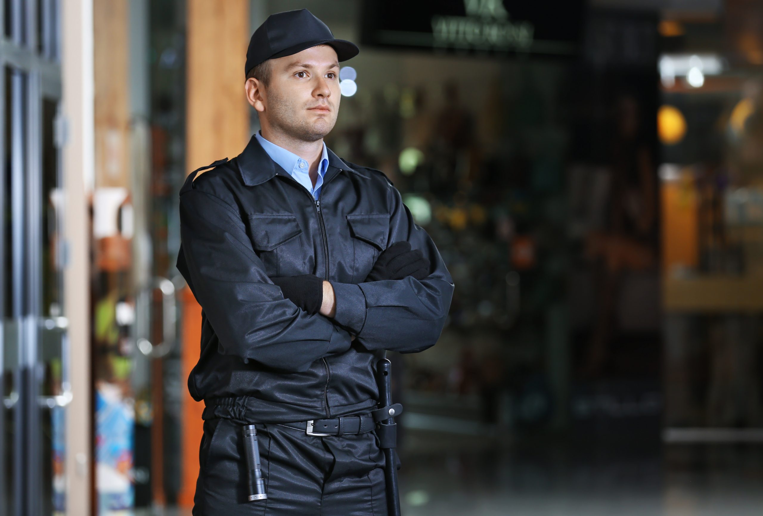 Security,Man,Standing,Indoors